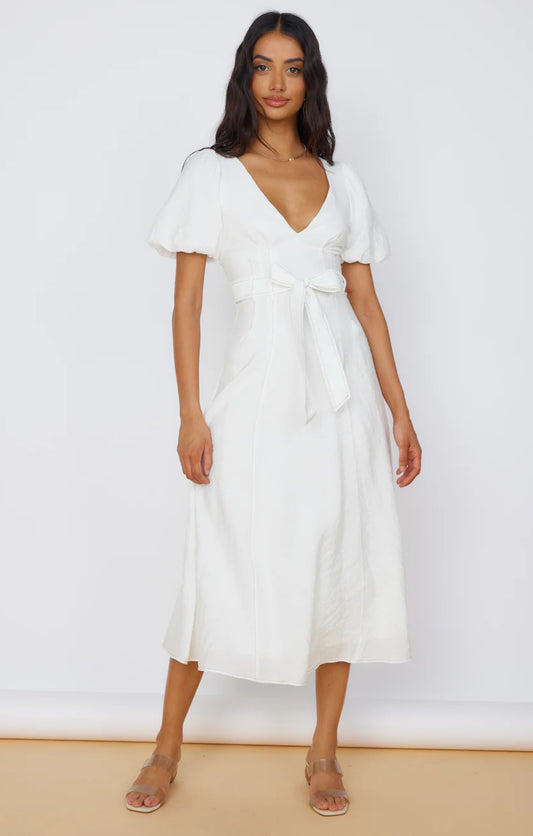 Statement Bow Midi Dress