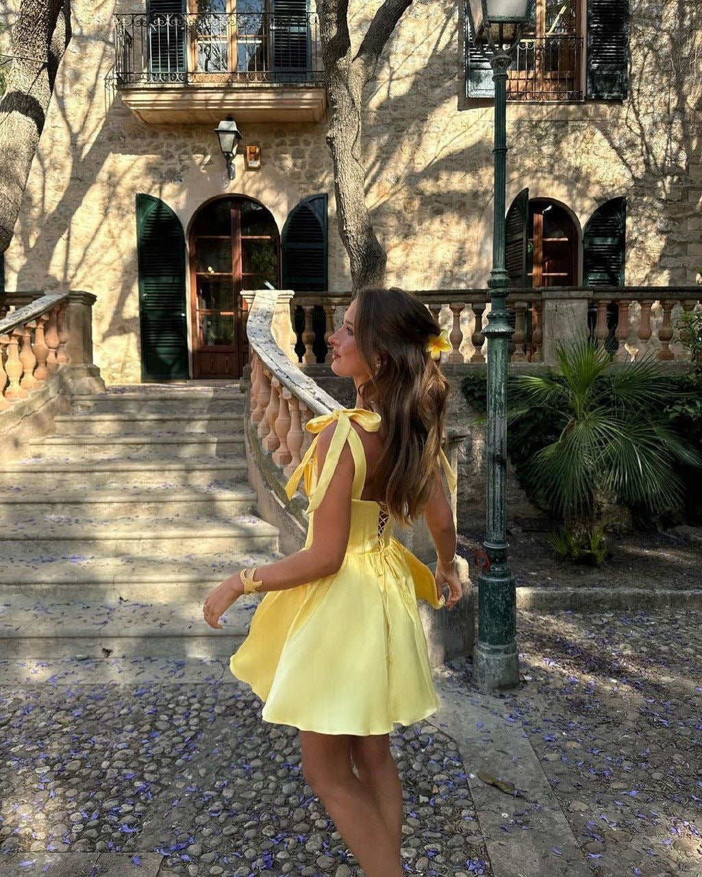 Pretty Yellow Summer Dress
