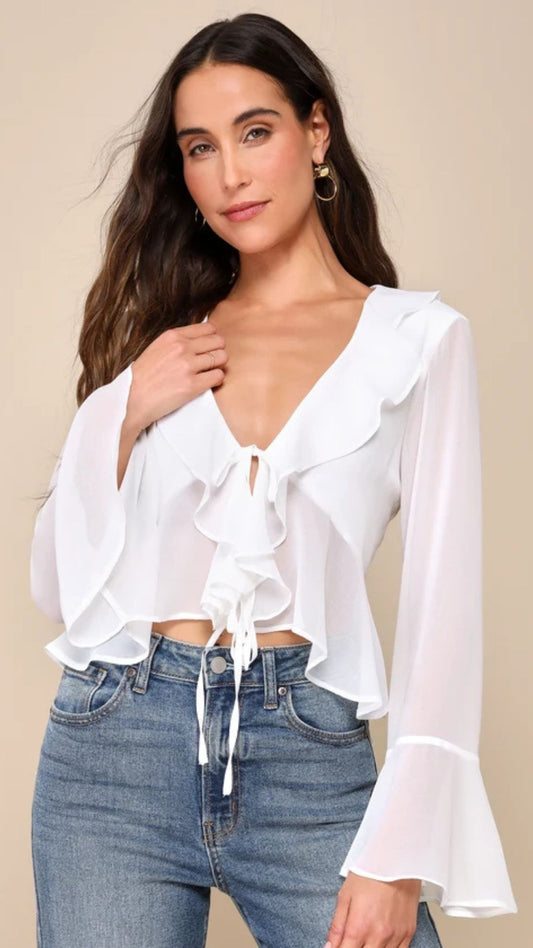 Ruffle Top- Cute