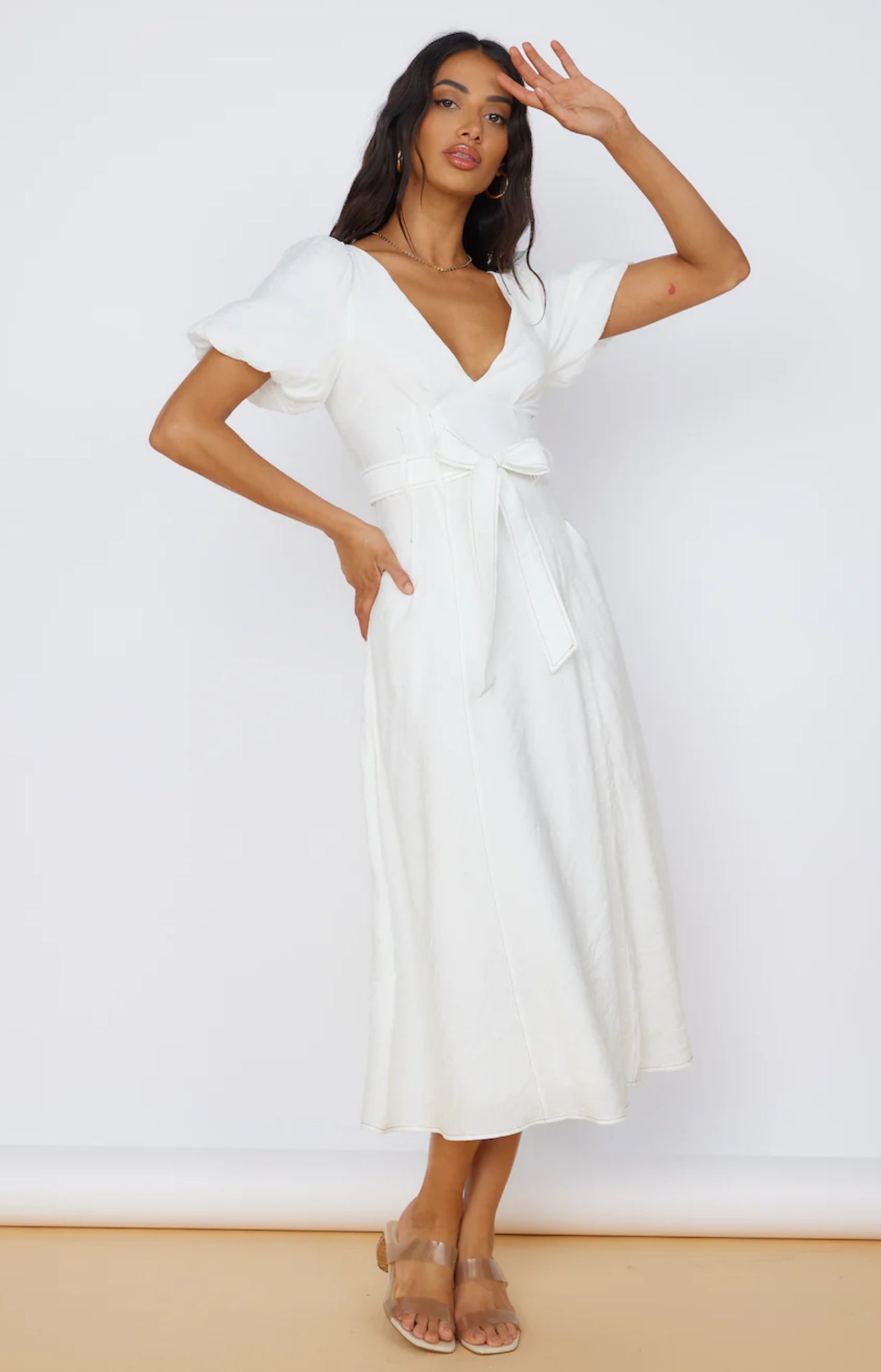 Statement Bow Midi Dress