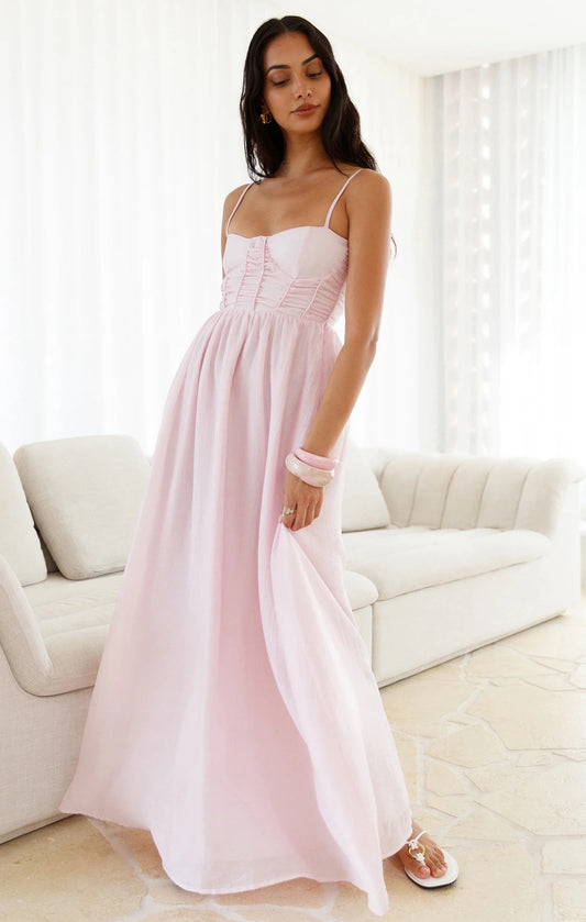 Darling Dear Maxi Dress Pink