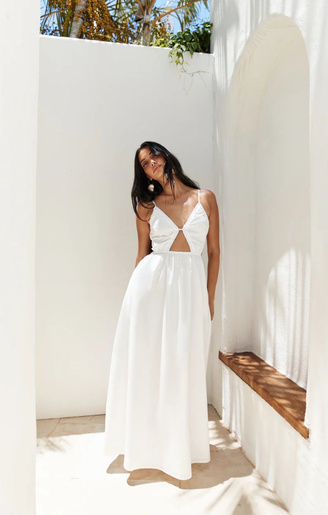 Trail Maxi Dress White