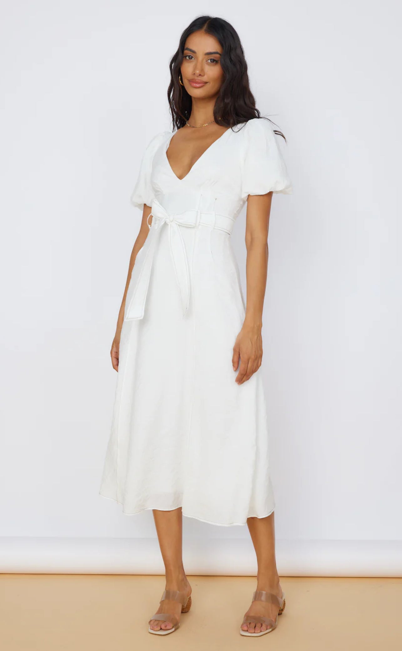 Statement Bow Midi Dress