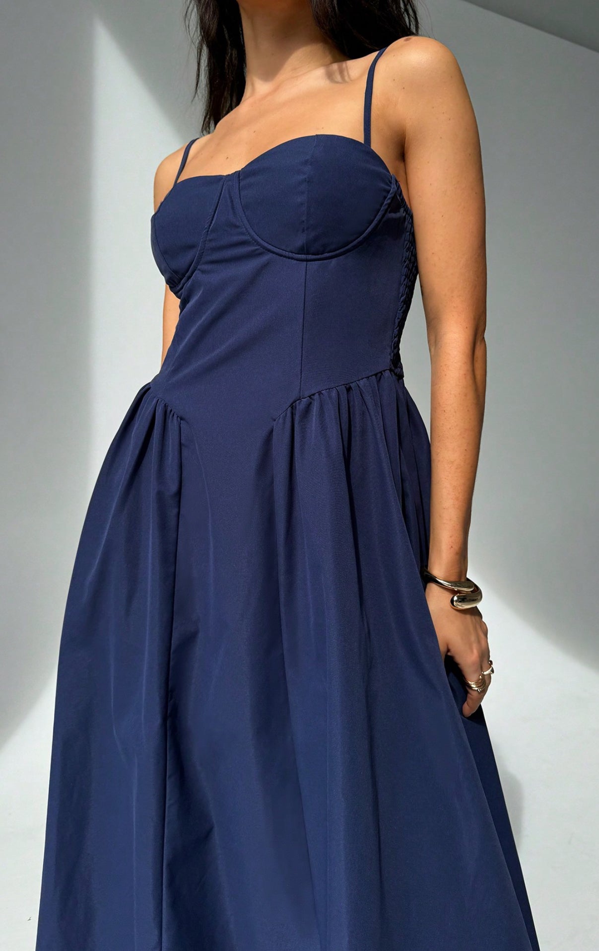Aurora Midi Bustier Dress