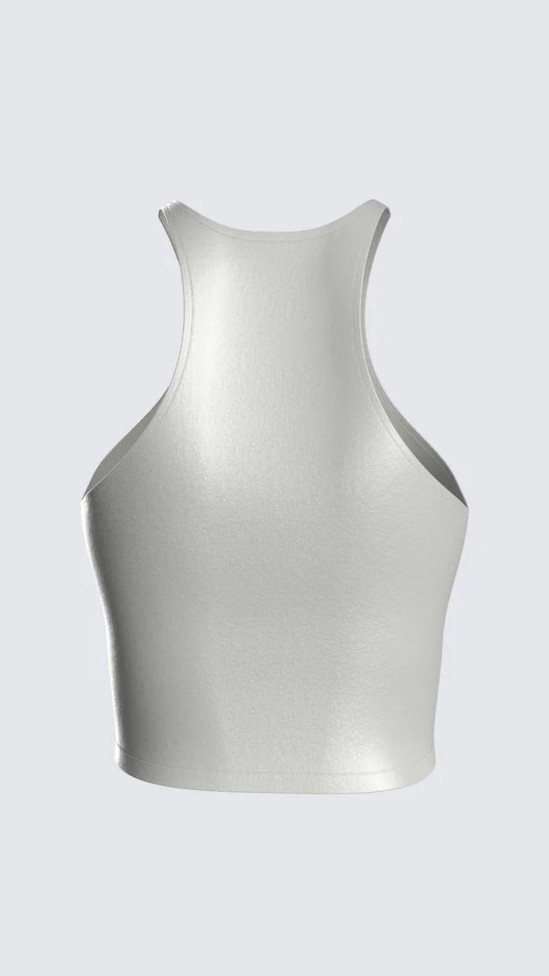 Metallic Silver Tank Top