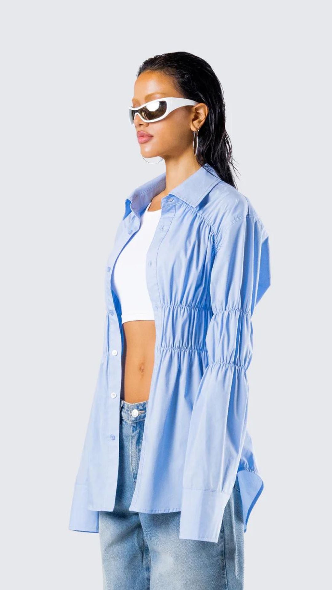 Stylish Gathered Shirt