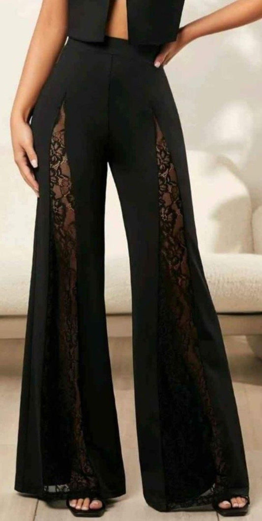 Premium Tailored Women Net Trousers