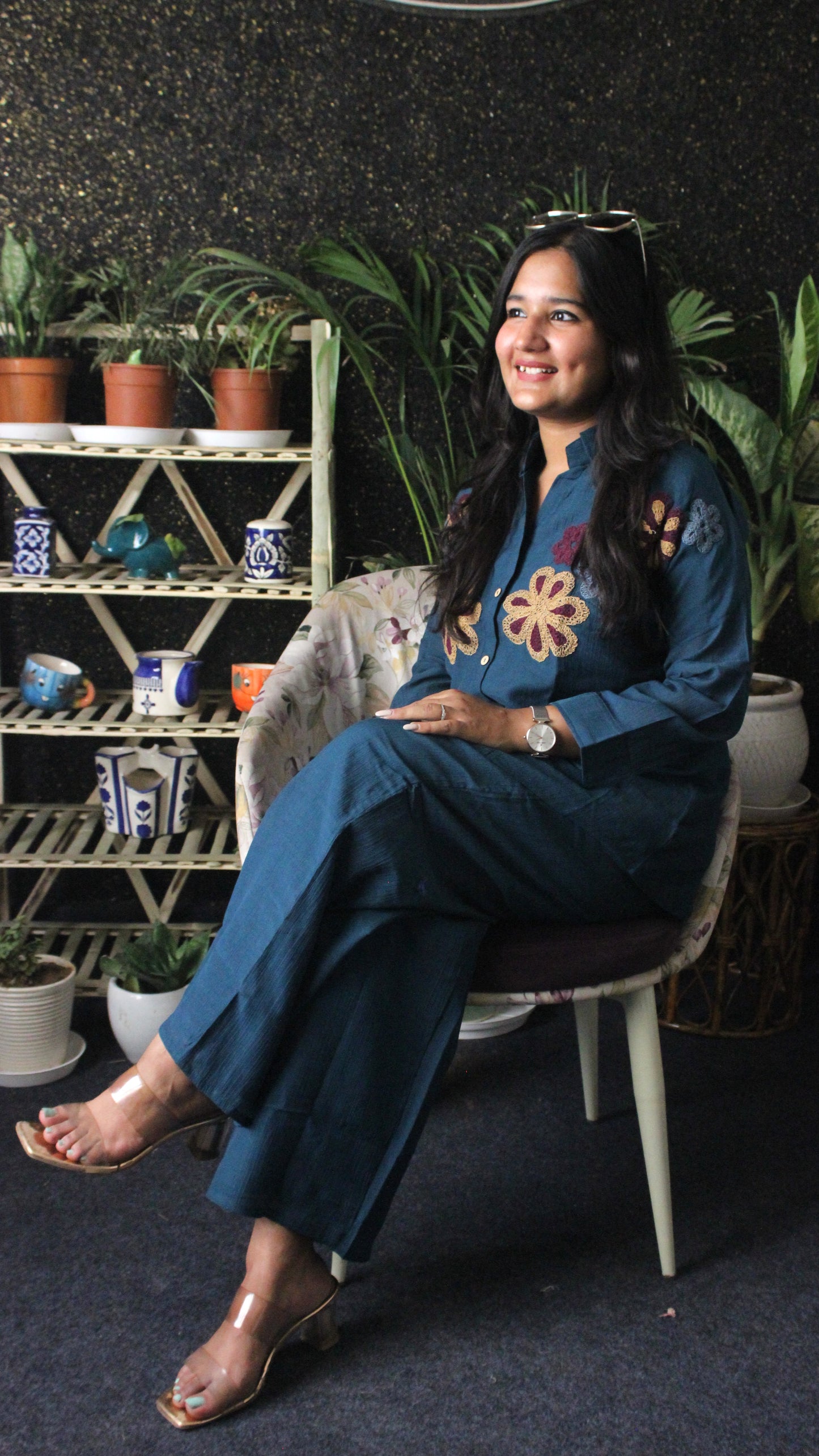 Crush Embroidered Coords Set