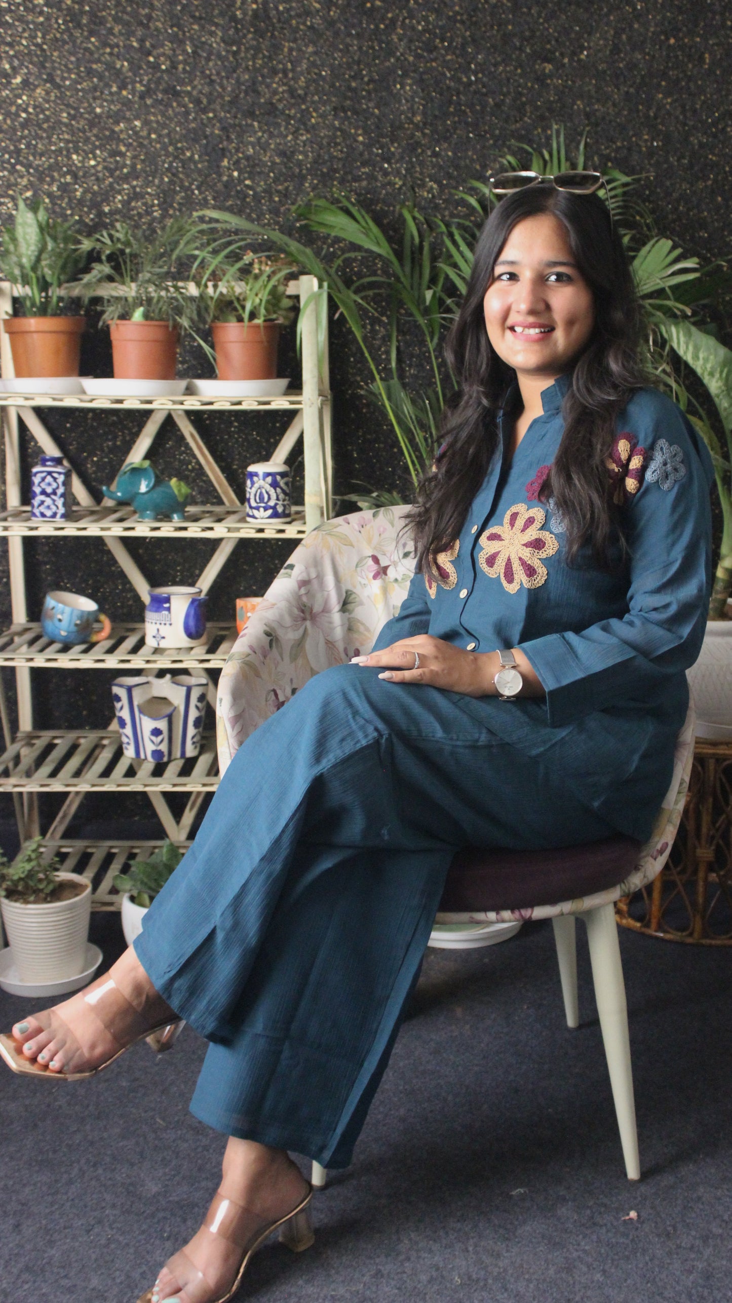 Crush Embroidered Coords Set