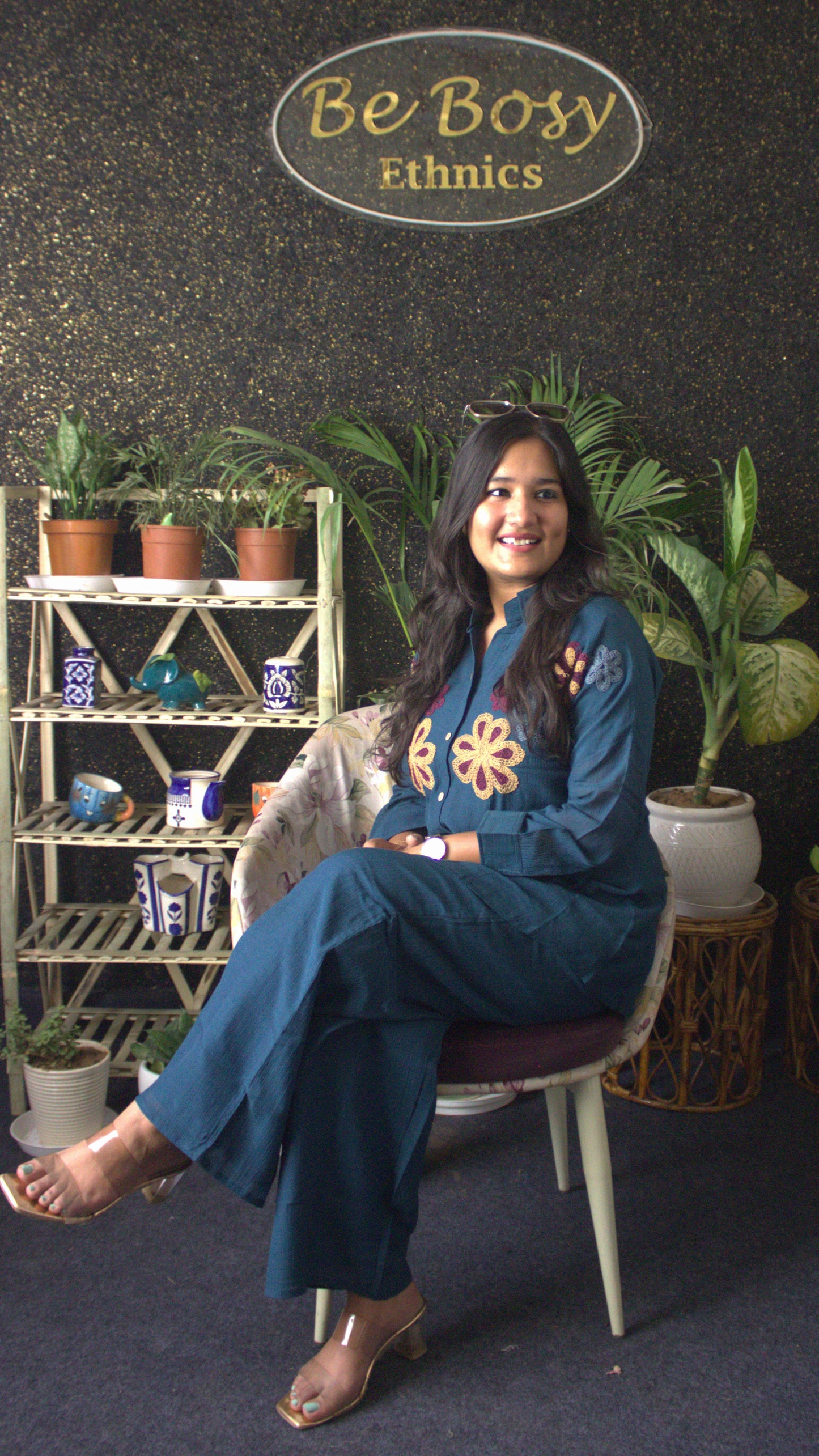 Crush Embroidered Coords Set
