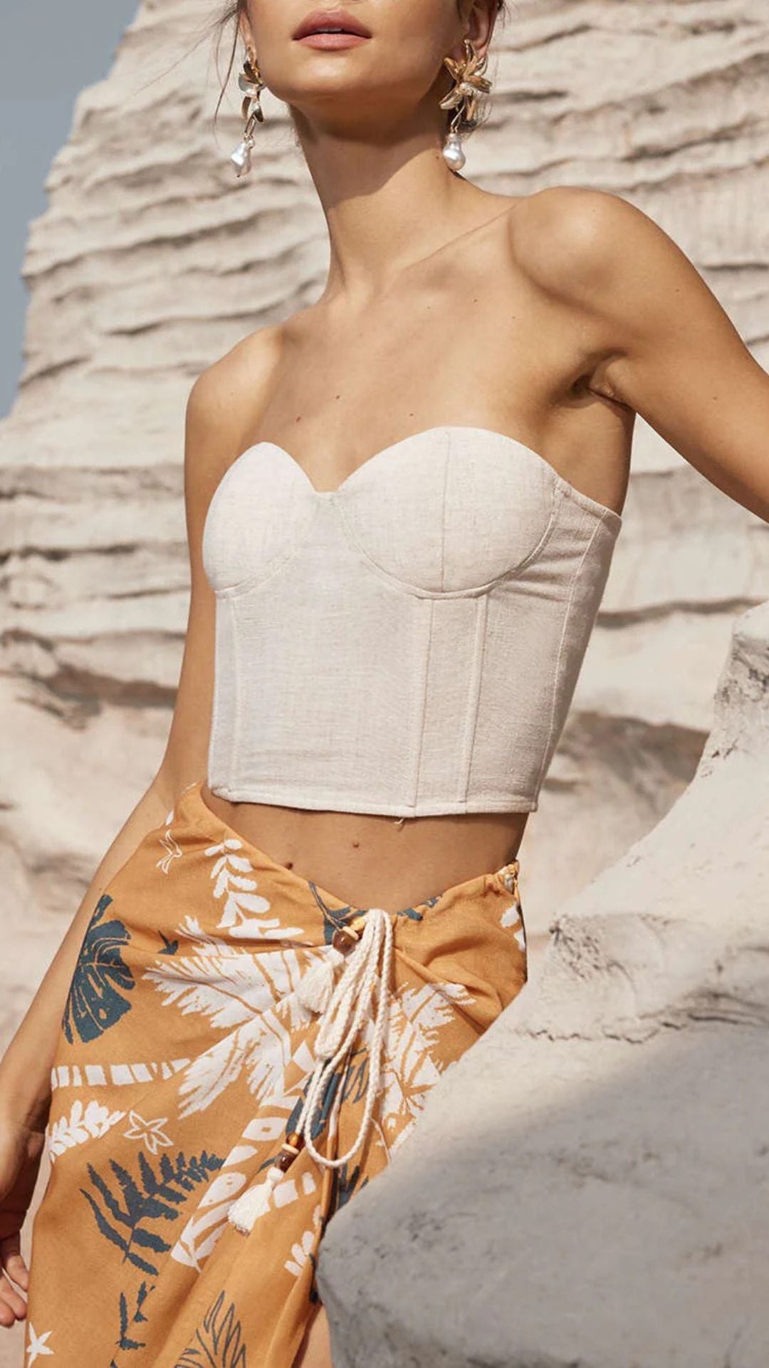 Khadi Corset Tube Top