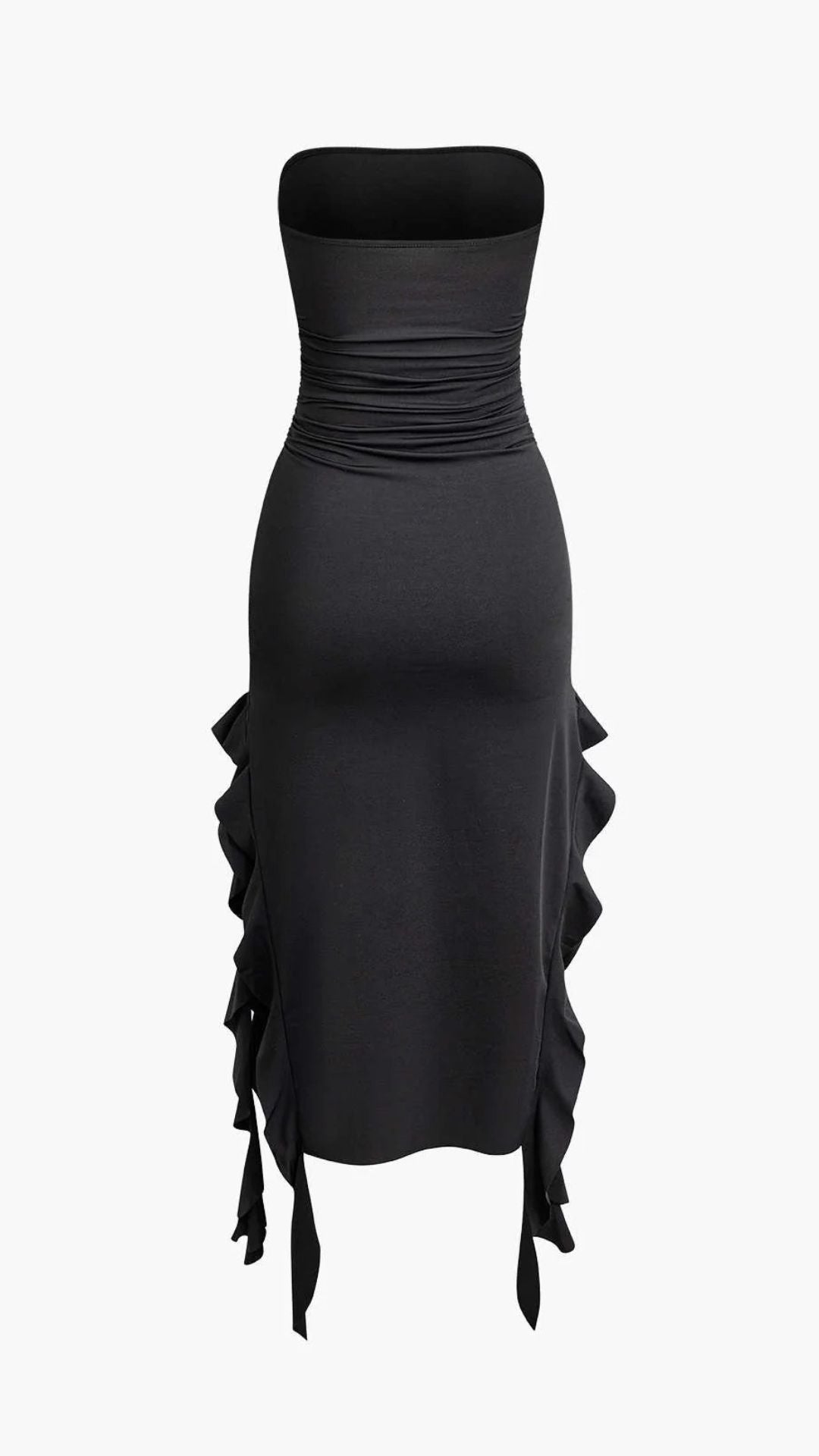 Ruffle Bodycon Tube Dress