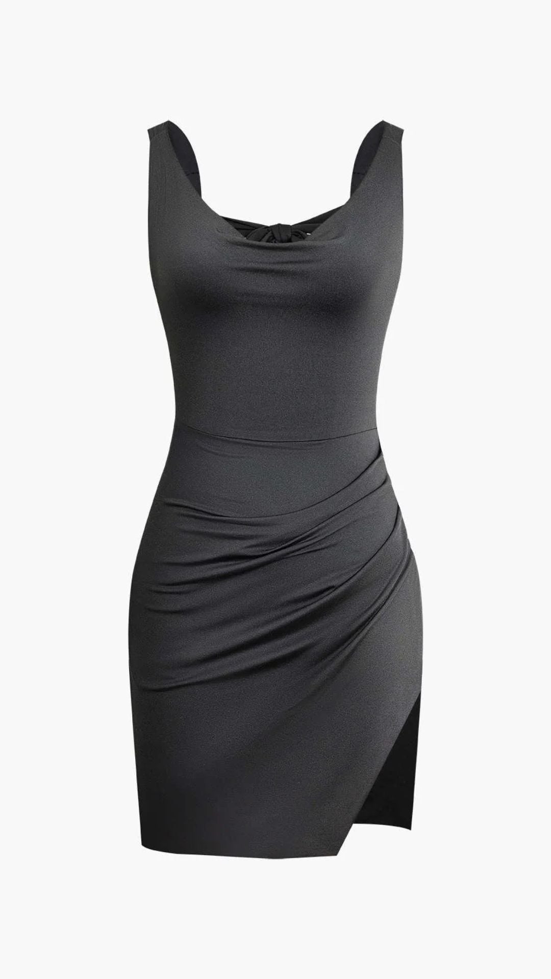 Black Bow Dress - Bodycon Fit