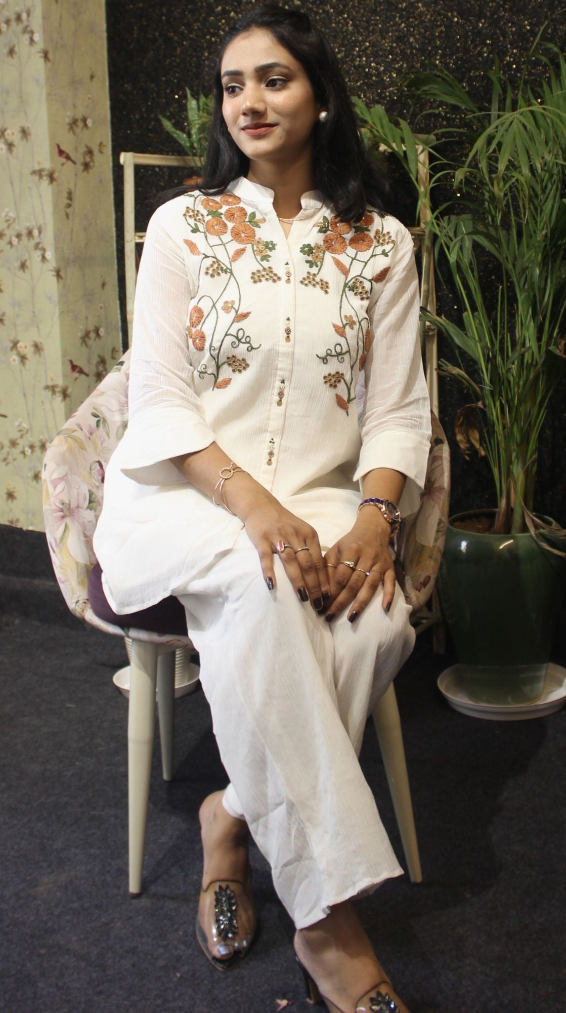 Classy Embroidered Coords Set