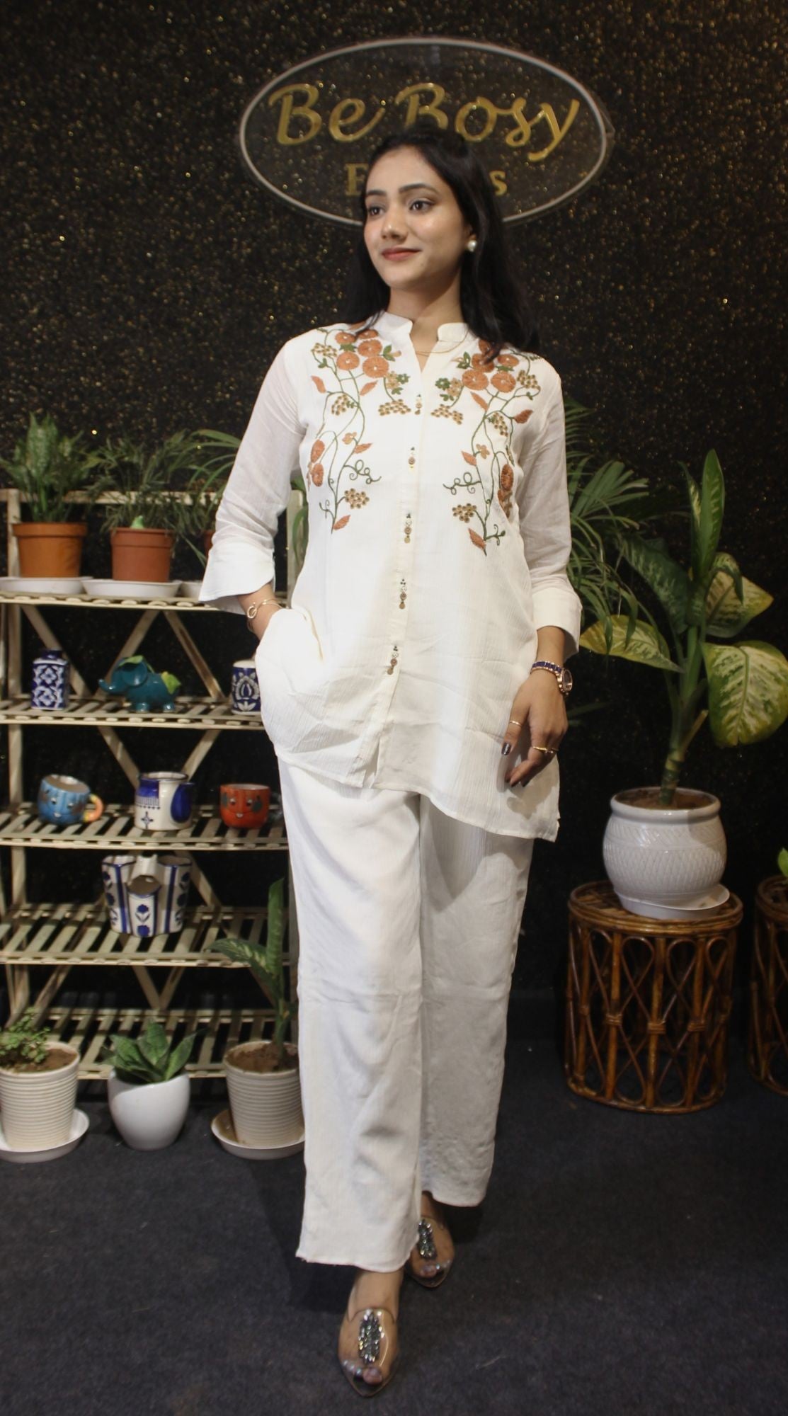 Classy Embroidered Coords Set