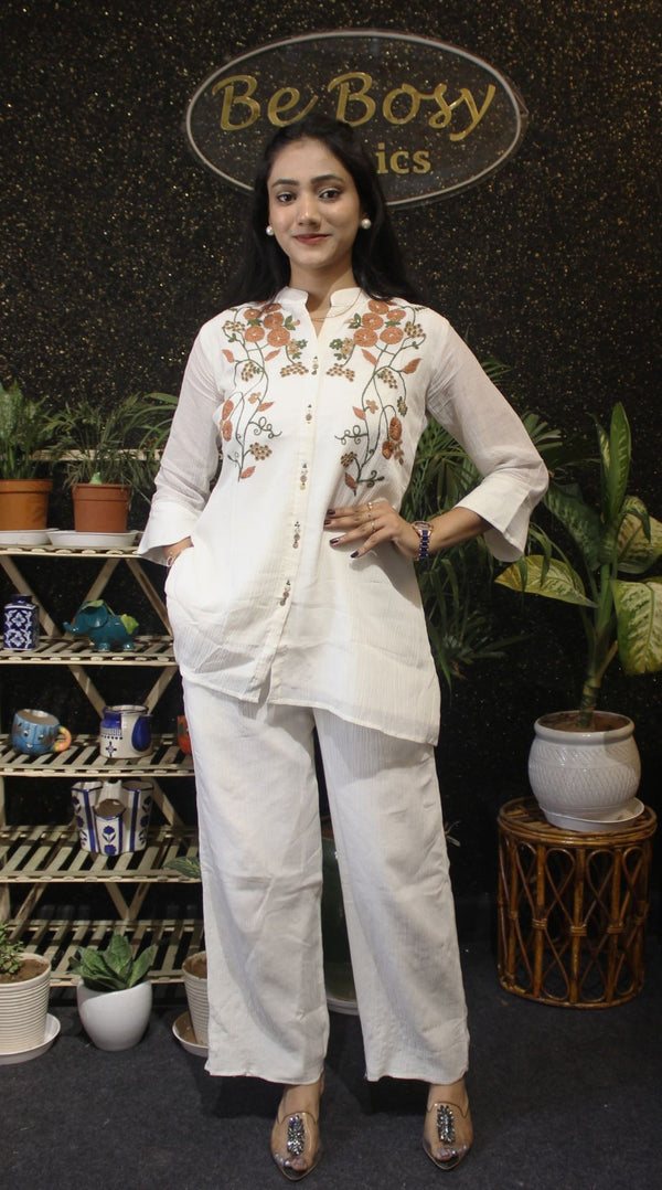 Classy Embroidered Coords Set