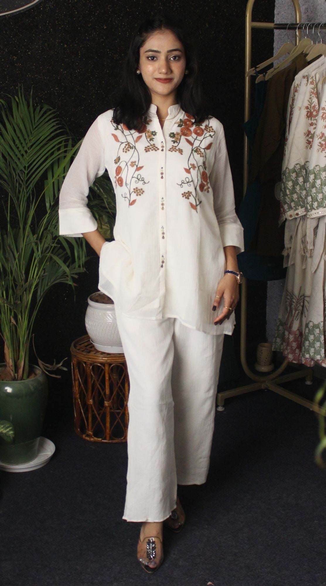 Classy Embroidered Coords Set